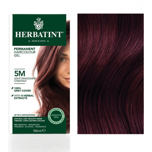 Vásároljon Herbatint 5m mahagóni világos gesztenye hajfesték 135ml terméket - 3.540 Ft-ért