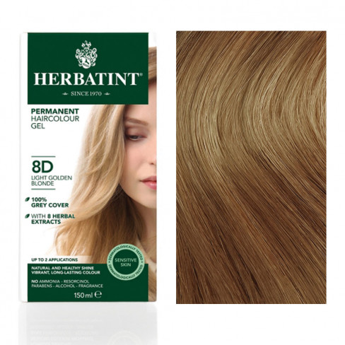 Vásároljon Herbatint 8d arany világos szőke hajfesték 135ml terméket - 3.540 Ft-ért