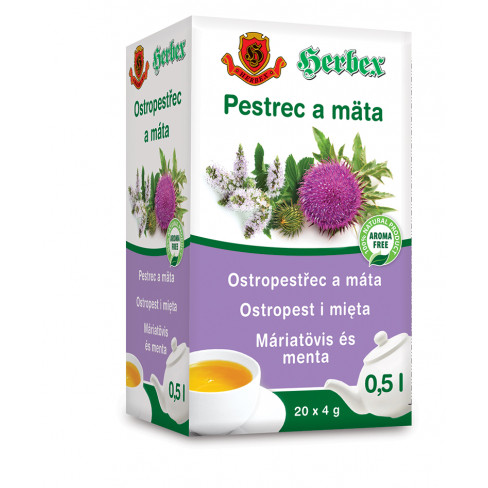 Vásároljon Herbex máriatövis és menta tea 20x4g 80g terméket - 555 Ft-ért