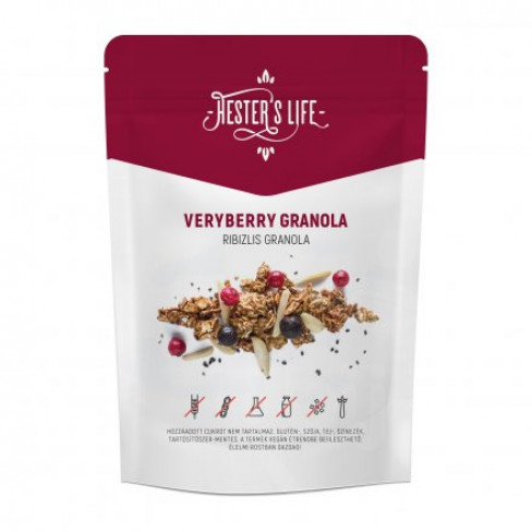 Vásároljon Hesters life very berry granola ribizli 60g terméket - 392 Ft-ért