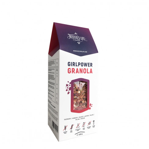 Vásároljon Hesters granola málna 320g terméket - 1.597 Ft-ért