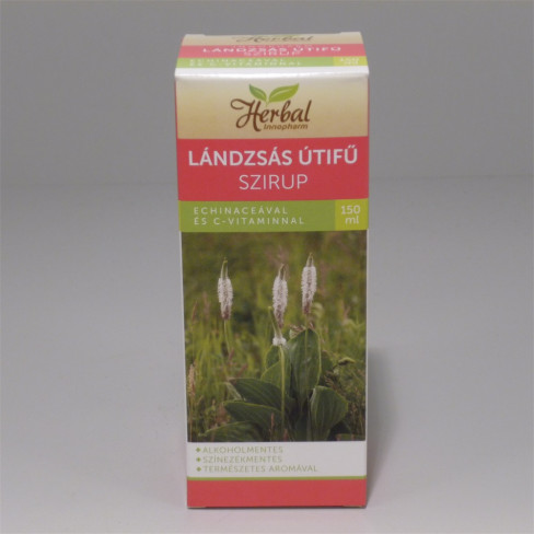 Vásároljon Innopharm herbal lándzsás útifű szirup echinacea+c-vitamin 150ml terméket - 1.650 Ft-ért