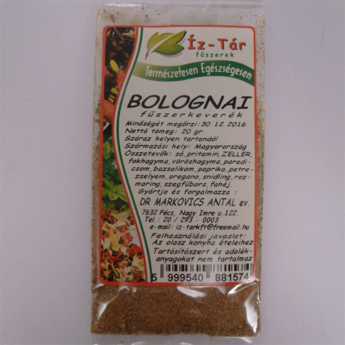 Vásároljon Íz-tár fűszerkeverék bolognai 20g terméket - 147 Ft-ért