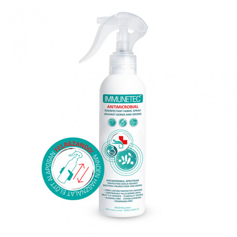 IMMUNETEC ANTIMIKROBIÁLIS TEXTILIMPREGNÁLÓ SPRAY 200 ML