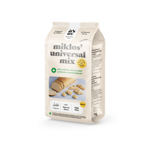 IT`S US MIKLOS` UNIVERSAL MIX PLUS PREBIOTIKUS CIKÓRIA INULINNAL LISZTKEVERÉK 1000 G