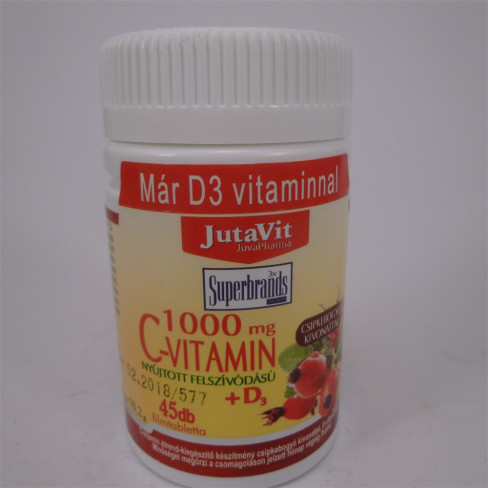 Vásároljon Jutavit c-vitamin 1000 mg+d3+csipkebogyó kivonattal 45x 45db terméket - 1.202 Ft-ért