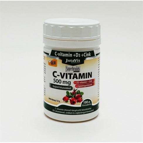 Vásároljon Jutavit c-vitamin+d3+cink  100x 100db terméket - 1.803 Ft-ért