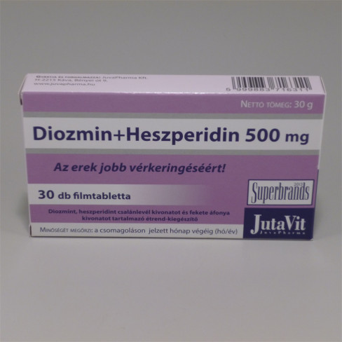 Vásároljon Jutavit diozmin+heszperidin tabletta 500mg 30db terméket - 2.564 Ft-ért