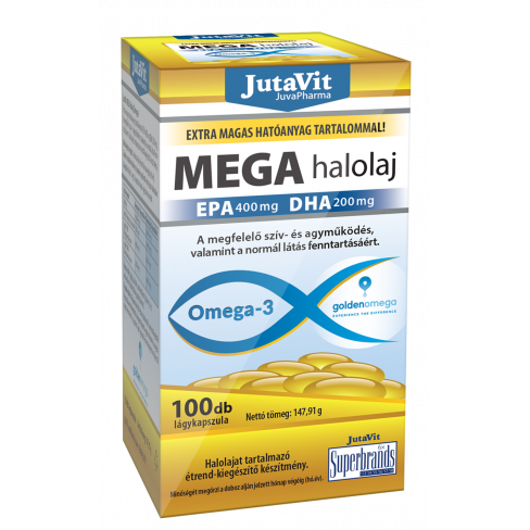 Vásároljon Jutavit omega-3 halolaj kapszula 100db terméket - 4.067 Ft-ért