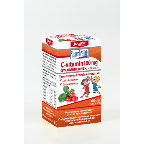 Vásároljon Jutavit c-vitamin rágótabletta 100mg gyerek 60db terméket - 1.556 Ft-ért
