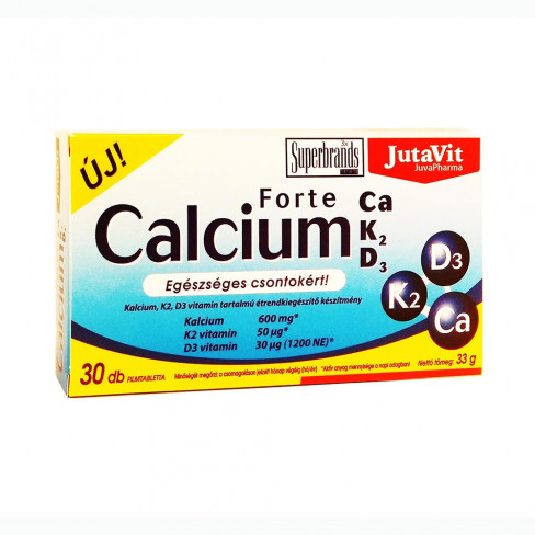 Vásároljon Jutavit calcium forte ca+k2+d3 30db terméket - 1.220 Ft-ért