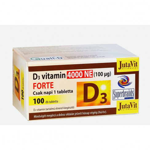Vásároljon Jutavit d3 vitamin 4000 100db terméket - 1.998 Ft-ért