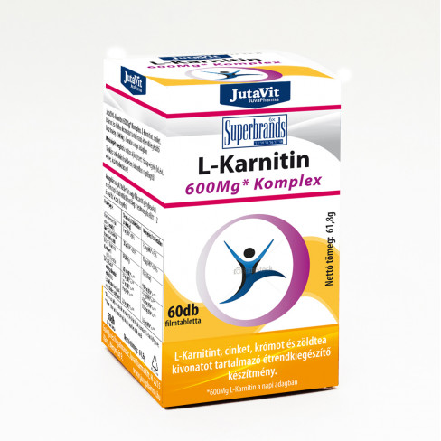 Vásároljon Jutavit l-karnitin komplex tabletta 60db terméket - 1.998 Ft-ért