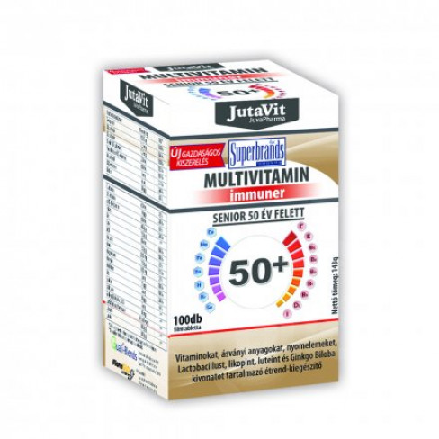 Vásároljon Jutavit multivitamin 50+ senior tabletta 100db terméket - 3.324 Ft-ért