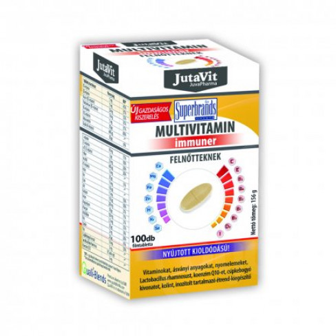 Vásároljon Jutavit multivitamin felnőtteknek nyújtott oldódású tabletta 100db terméket - 3.324 Ft-ért