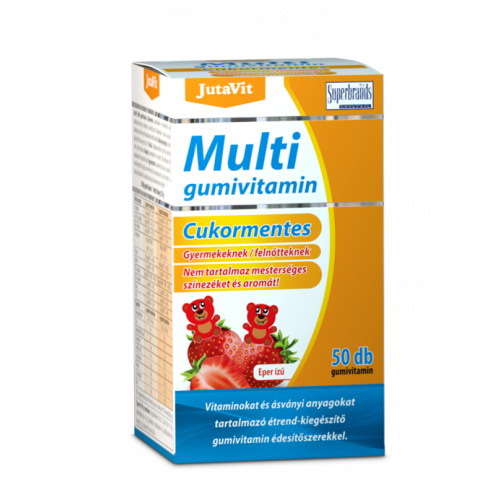 JUTAVIT MULTIVITAMIN GUMIVITAMIN CUKORMENTES EPER ÍZŰ 50 DB
