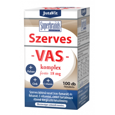 JUTAVIT SZERVES VAS KOMPLEX FORTE 18 MG 100 DB