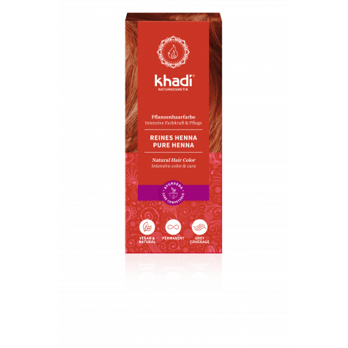Vásároljon Khadi hajfesték por élénkvörös 100% 100g terméket - 3.977 Ft-ért
