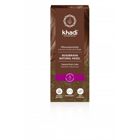 Vásároljon Khadi hajfesték por mogyoró 100g terméket - 3.977 Ft-ért