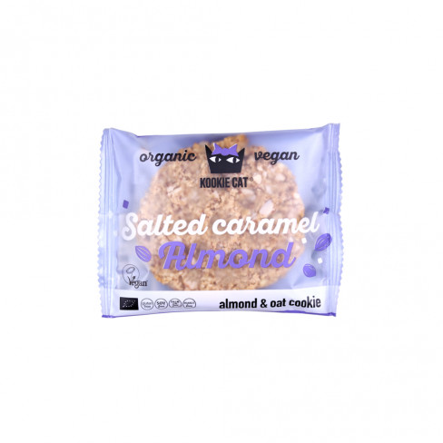 Vásároljon Bio kookie cat mandulás zabkeksz sós karamellás 50g terméket - 639 Ft-ért