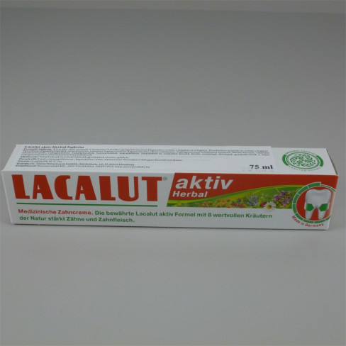Vásároljon Lacalut aktiv fogkrém herbal 75 ml terméket - 1.420 Ft-ért
