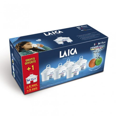 Vásároljon Laica bi-flux vízszűrőbetét mineral balance 5+1db ajándék 1db terméket - 10.470 Ft-ért