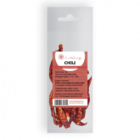 Vásároljon Lakhsmy chilli egész 10g terméket - 285 Ft-ért