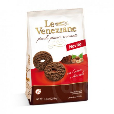 Vásároljon Le veneziane mogyorós és kakaós keksz 250g terméket - 1.090 Ft-ért