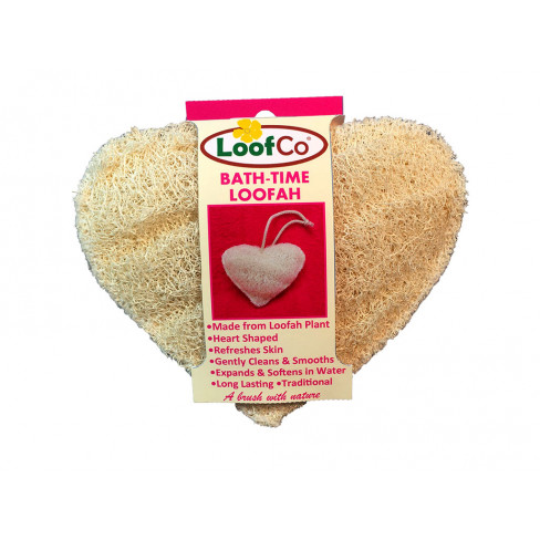 Vásároljon Loofco szív alakú luffa szivacs fürdéshez 1db terméket - 1.197 Ft-ért
