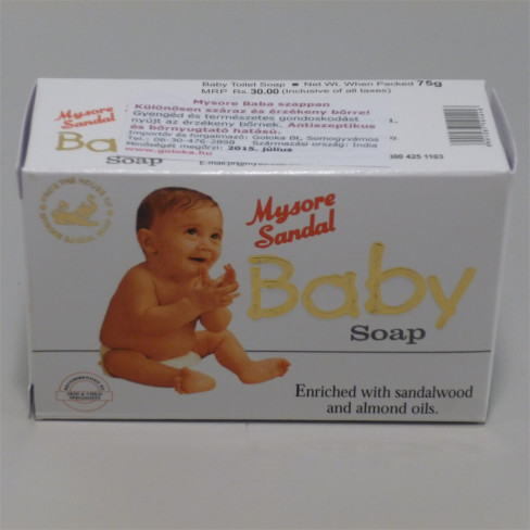 Vásároljon Mysore baba szappan 75g terméket - 668 Ft-ért