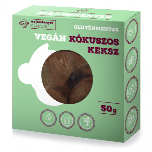 MAJOMKENYÉR KÓKUSZOS VEGÁN KEKSZ 50 G