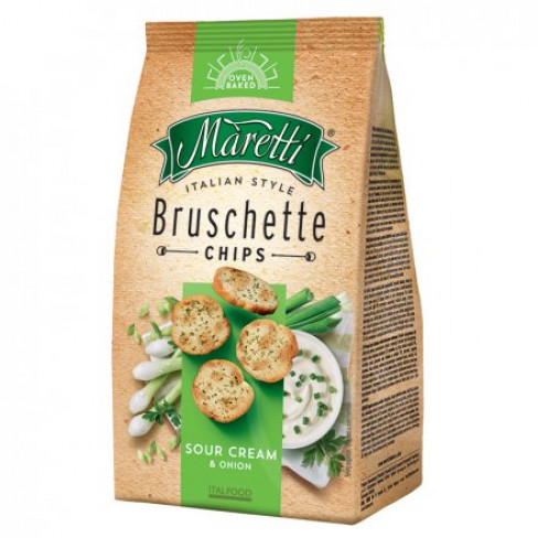 Vásároljon Maretti bruschette hagymás-tejfölös 70 g terméket - 374 Ft-ért