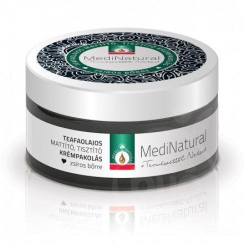 Vásároljon Medinatural mattító tisztító krémpakolás teafás zsíros bőrre 100ml terméket - 3.241 Ft-ért