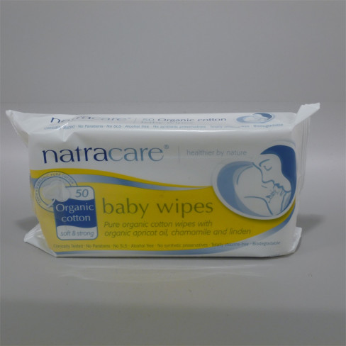 Vásároljon Natracare bio pamut baba törlőkendő 50db terméket - 2.240 Ft-ért
