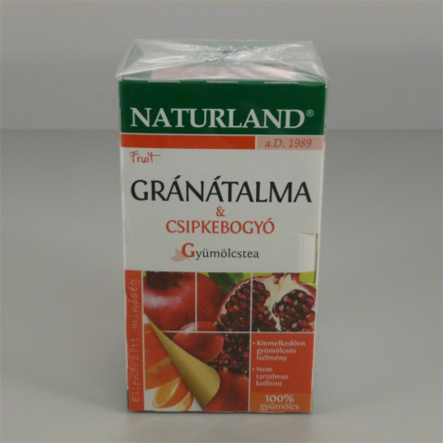 Vásároljon Naturland gyümölcstea gránátalma-csipke 20x2g 40g terméket - 1.039 Ft-ért