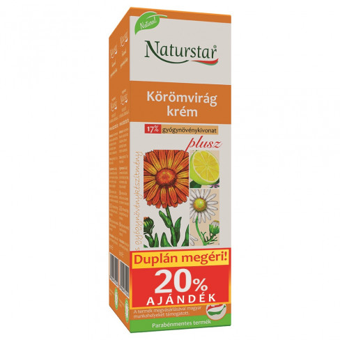 Vásároljon Naturstar körömvirág krém plusz dupla 120ml terméket - 1.577 Ft-ért