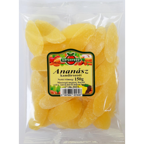 Vásároljon Naturfood kandírozott ananász 200g terméket - 587 Ft-ért