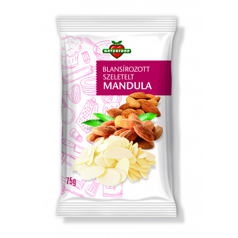 Vásároljon Naturfood szeletelt mandula 75g terméket - 473 Ft-ért