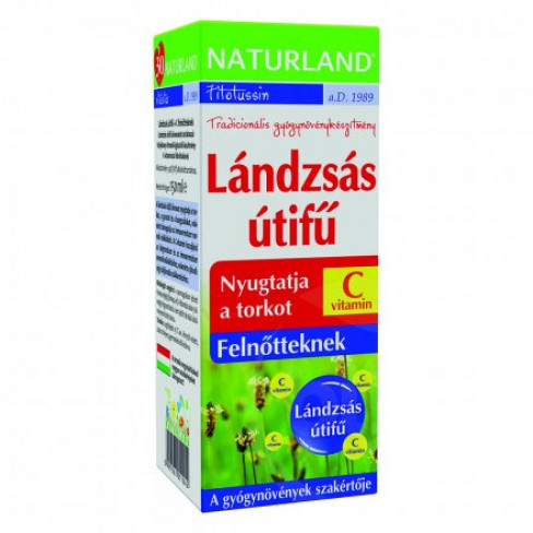 Vásároljon Naturland lándzsás útifű+c-vitamin felnőtt szirup 150ml terméket - 1.904 Ft-ért