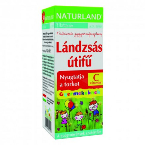 Vásároljon Naturland lándzsás útifű+c-vitamin gyerek szirup 150ml terméket - 1.825 Ft-ért