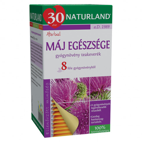 Vásároljon Naturland máj egészsége gyógynövény teakeverék 25 g terméket - 1.285 Ft-ért