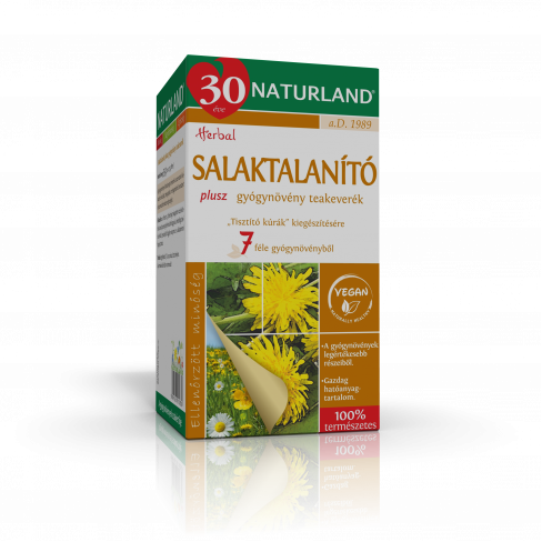 Vásároljon Naturland salaktalanító plusz tea 25x1g 25g terméket - 1.508 Ft-ért