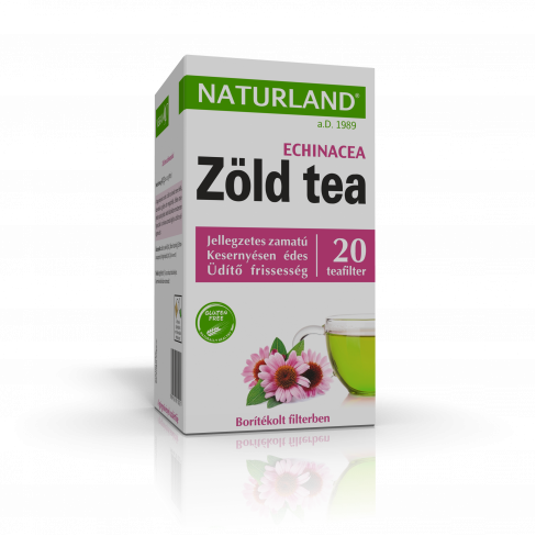 Vásároljon Naturland tea zöld tea echináceával filteres 20db terméket - 926 Ft-ért