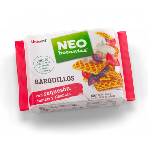 NEO BOTANICA BARQUILLOS TÚRÓVAL TÖLTÖTT OSTYA PARADICSOMMAL ÉS BAZSALIKOMMAL 75 G