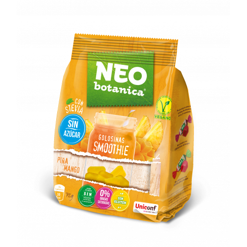 NEO BOTANICA STEVIA ZSELÉCUKORKA CUKORMENTES, GLUTÉNMENTES ANANÁSZ-MANGÓ ÍZŰ 72 G