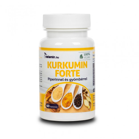 Vásároljon Netamin kurkumin forte 60db terméket - 4.960 Ft-ért