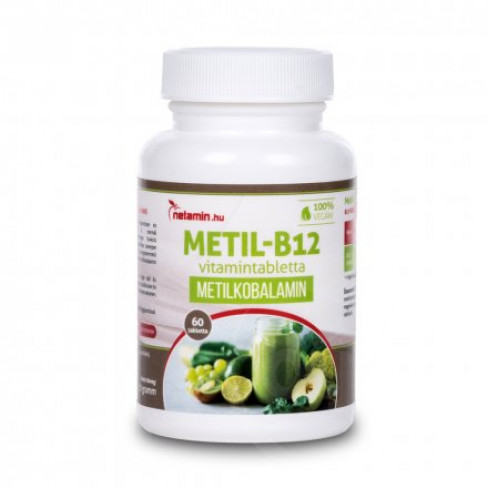 Vásároljon Netamin metil-b12 vitamintabletta 60db terméket - 3.304 Ft-ért