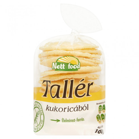 Vásároljon Nett food kukorica tallér gluténmentes 100g terméket - 475 Ft-ért