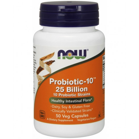 Vásároljon Now probiotic-10 kapszula 50 db terméket - 9.988 Ft-ért