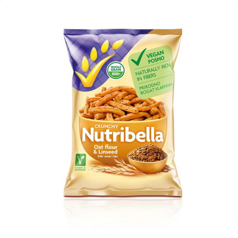 Vásároljon Nutribella teljeskiörlésű lenmagos vegán snack 70g terméket - 256 Ft-ért